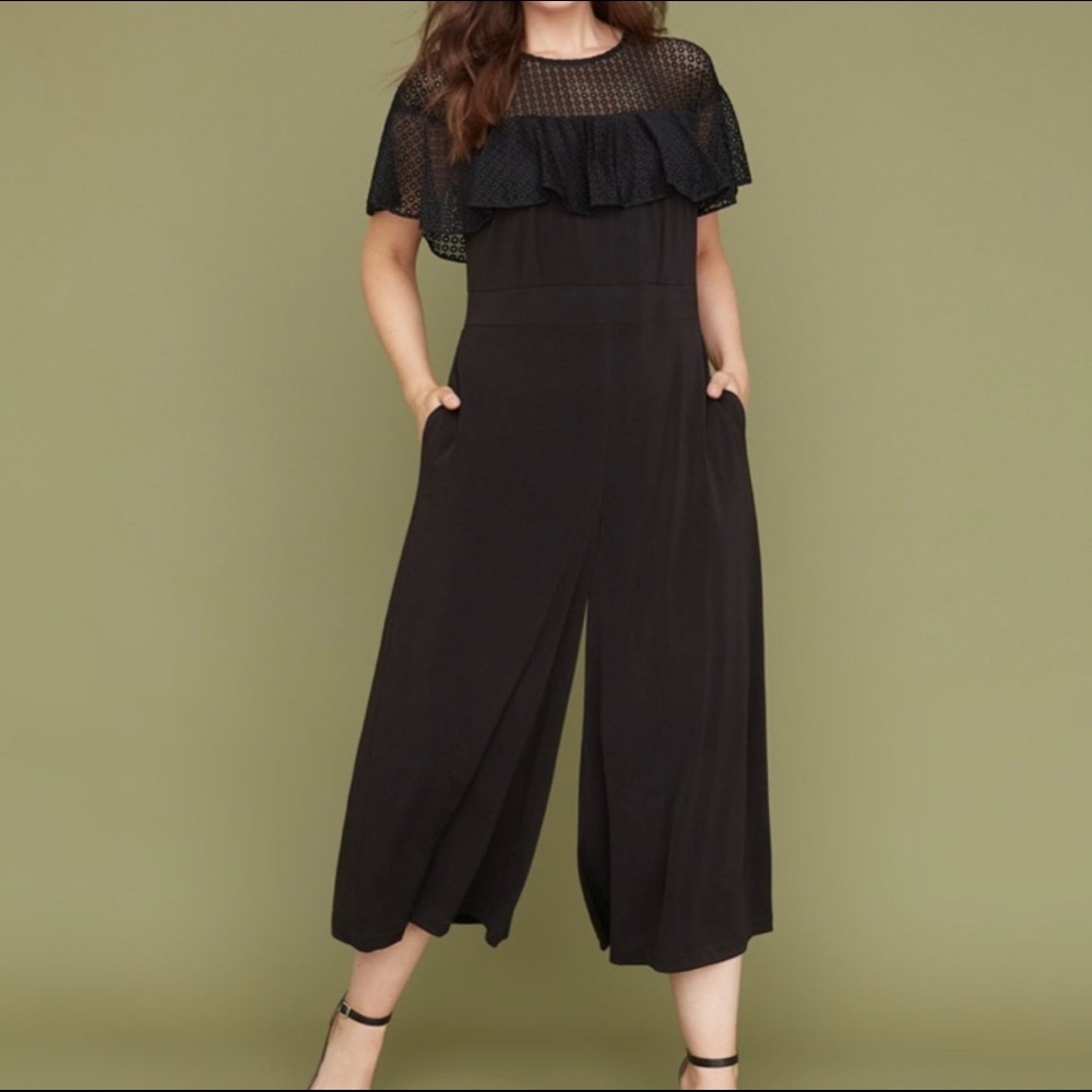 Lane Bryant eyelet lace Jumpsuit